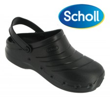 Zoccoli neri leggeri Dr. Scholl ciabatte gomma 36-37 con cinturino mod Worklight