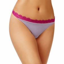 Heidi by Heidi Klum Geometric-Lace Thong Purple Ash Wild Aster Medium
