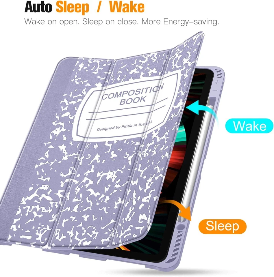 Case for iPad Pro 12.9-inch 6th Generation 2022 Soft TPU Cover w/ Pencil Holder - Image 4 of 4