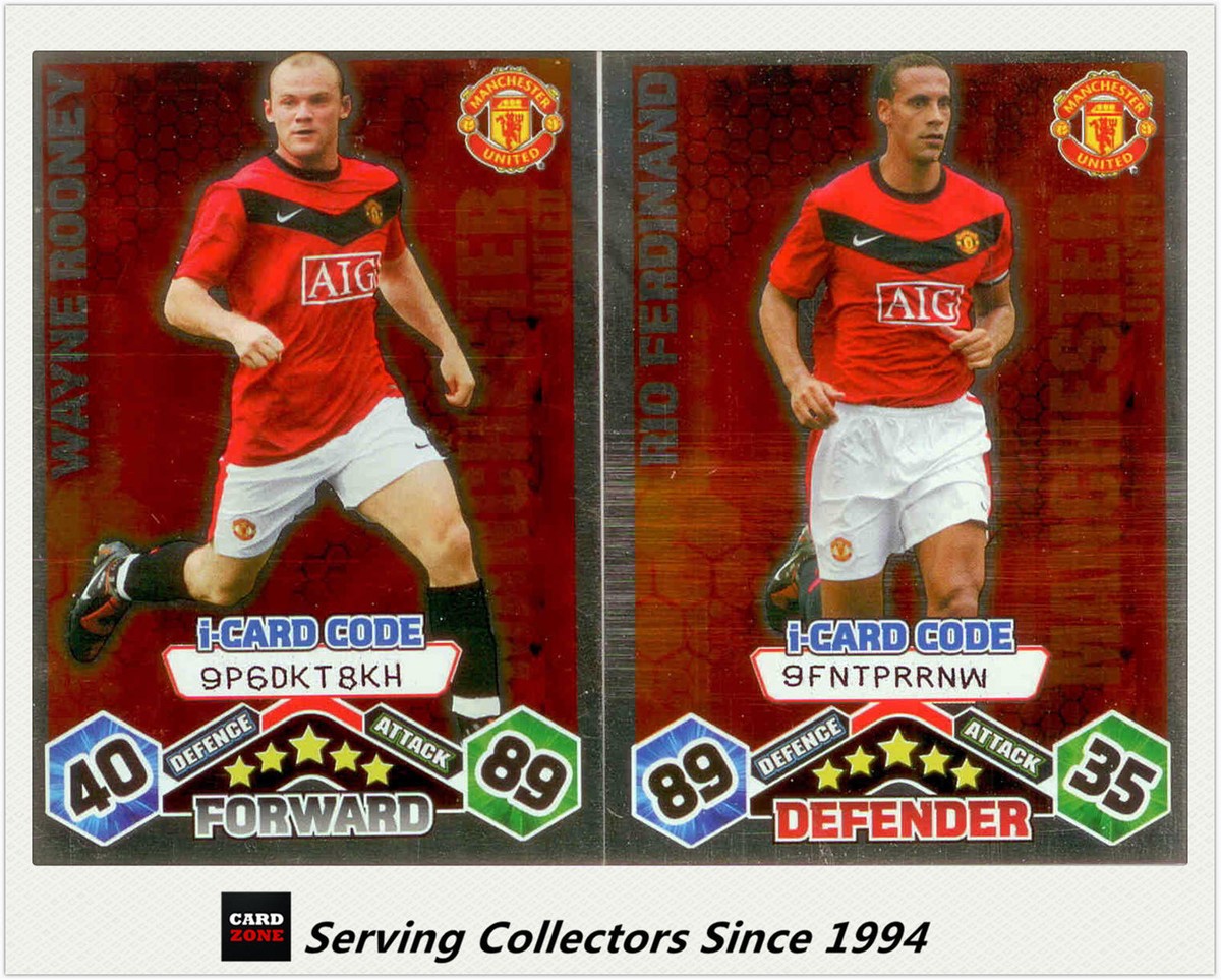 2009-10 Match Attax Card Game I-Card Foil MANCHESTER UTD Ferdinand