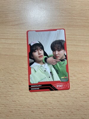 Stray Kids Oddinary Trading Unit Photocard Seungmin Changbin Photocard Red