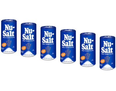Nu-Salt Salt Substitute (Sodum Free), 3 Oz. - Pack of 6