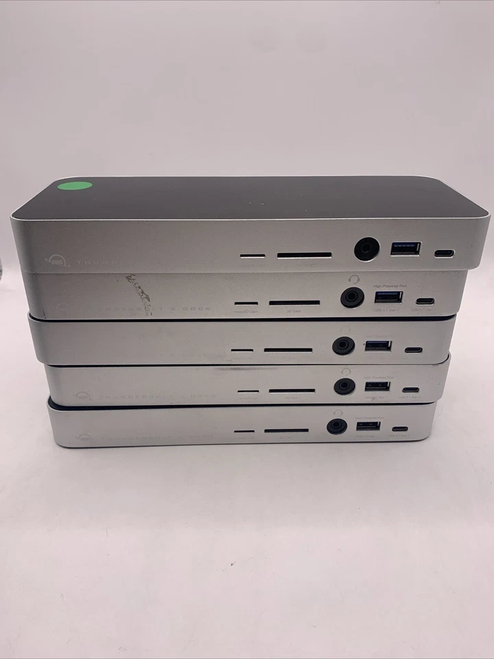 5 Pack OWC OWCTB3DK14PSL 14 Port Thunderbolt 3 Dock- Silver-No Adaptor - Image 2 of 3
