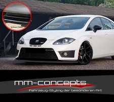 CUP Spoilerlippe SCHWARZ für Seat Leon 1P Cupra R  Frontspoiler Spoilerschwert