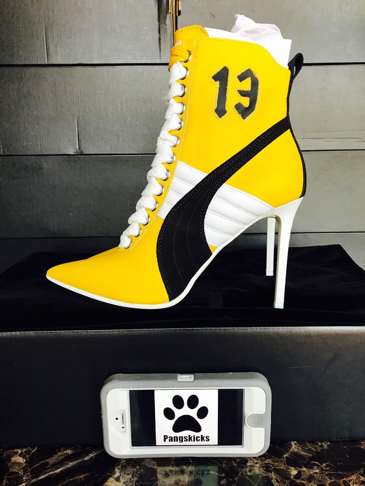 Puma Fenty by Rihanna High Leather Yellow 363038-01 Women&#039;s Size 6-10.5 | eBay