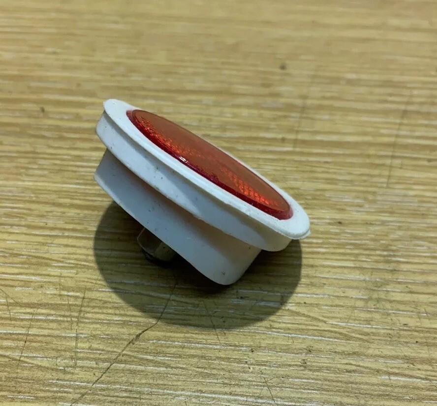 Vintage Bicycle Reflector 1980s 3 Speed Bike Mudguard Reflector Red And