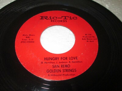SAN REMO GOLDEN STRINGS ALL  TURNED ON 45 7'' VG RIC TIC NORTHERN SOUL VINYL HEAR