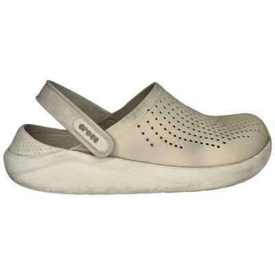 Crocs Lite Ride Clogs Comfort Slip On Sandal Unisex White Mens - Main Image