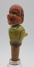 ANRI or Black Forest Bottle Stopper Laughing Man