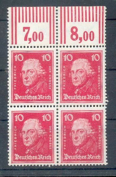 Dr-Weimar 390 Block of Four** Mnh Mint Never Hinged 78EUR (38259