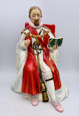 Seltene DOULTON Limited Edition STUARTS Figur - KING JAMES I HN3822