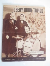 Vintage January 1939 Leedy Drum Topics #27