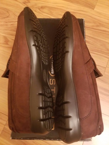 NIB Men's Dr. Scholl's Studio Series Dark Brown Leather Loafer Size 9M - Picture 6 of 7