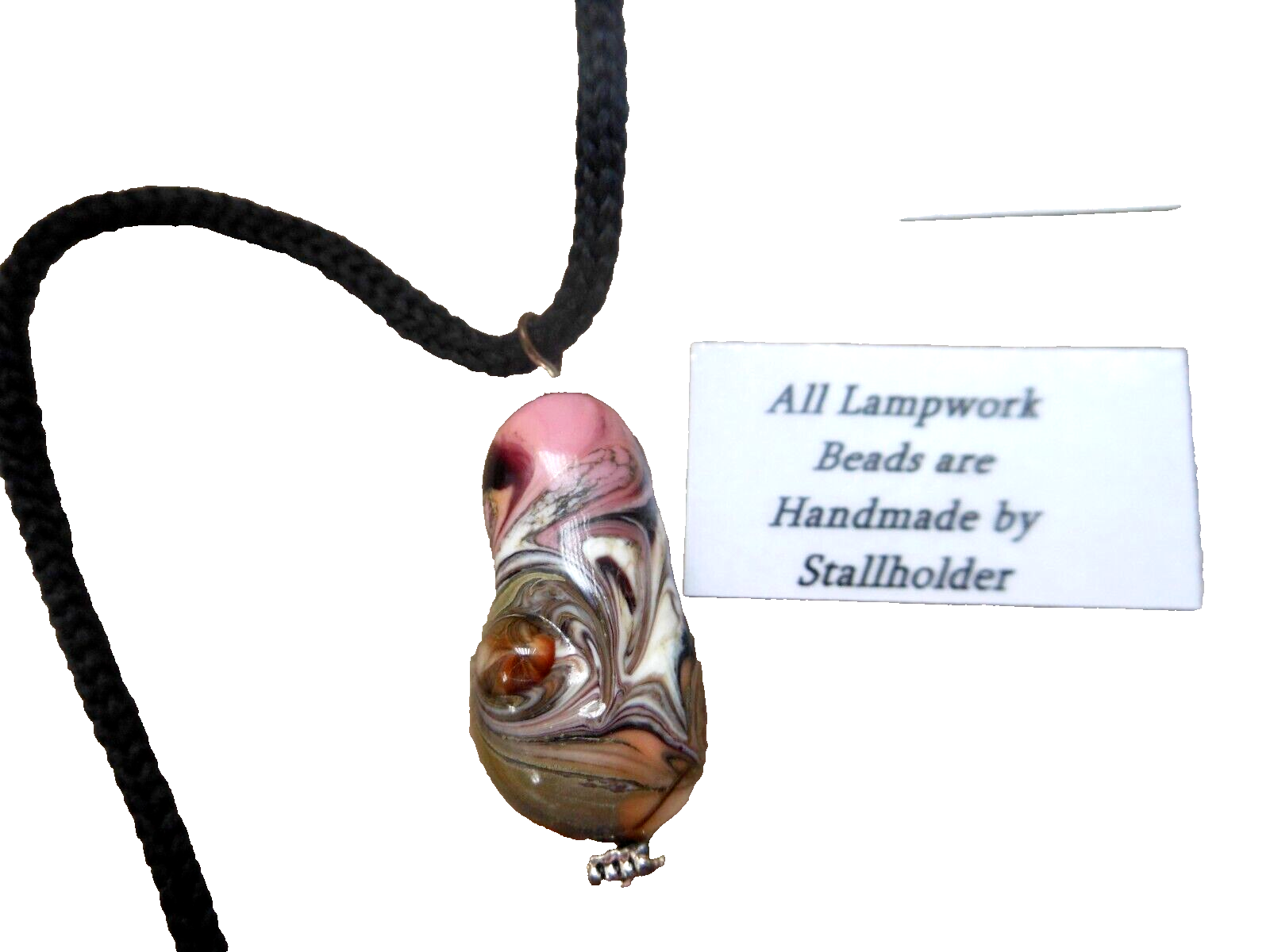 Handmade Lampwork Bead Necklace - Unique Unusual Statement Piece