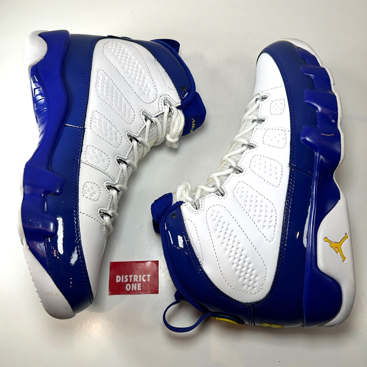 シューズ(男性用) Air Jordan 9 Retro Kobe NIKE AIR JORDAN 9 RETRO 'KOBE EDITION' WHITE/PURPLE/GOLD BIG KIDS