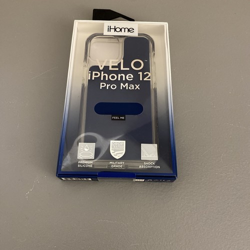 iHome Velo Premium Silicone Impact Case for iPhone 12 Pro Max Navy Blue - Picture 4 of 8