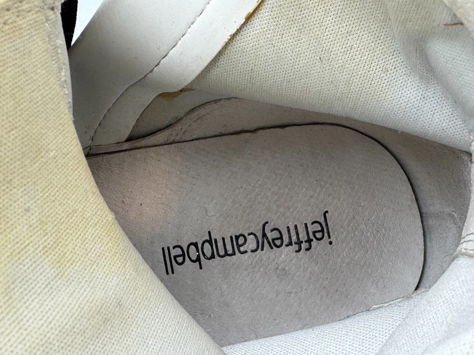 Botas de Combate Jeffrey Campbell Plataforma Cuero Blanco Para Mujer Talla 9 Desgaste Mínimo Foto 2 de 4