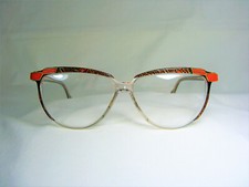Jacques Fath luxury eyeglasses scallop Cat Eye Gold plated oval women NOS vintag