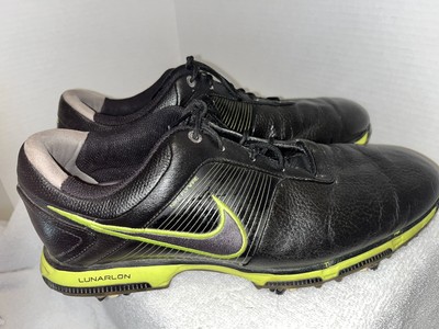 Nike Flywire Lunarlon Golf Shoes Men\'s Size 10.5 Black Soft Spike Nike Flywire Lunarlon Golf Shoes Men main image 2
