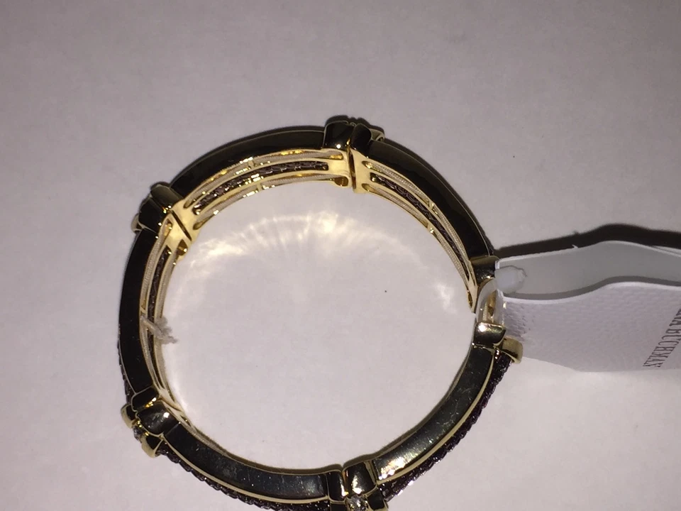 Pulsera elástica de dos tonos para mujer DANA BUCHMAN joyería de moda nueva con etiquetas talla única Foto 4 de 4