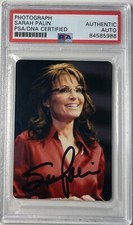 GOV. SARAH PALIN SIGNED PSA DNA CERTIFIED PHOTOGRAPH PICTURE AUTOGRAPH VP ?!?