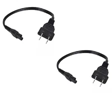 TWO! CHARGER CABLE ONLY! Stun Gun CORD ONLY Rechargeable led NO Flashlight case