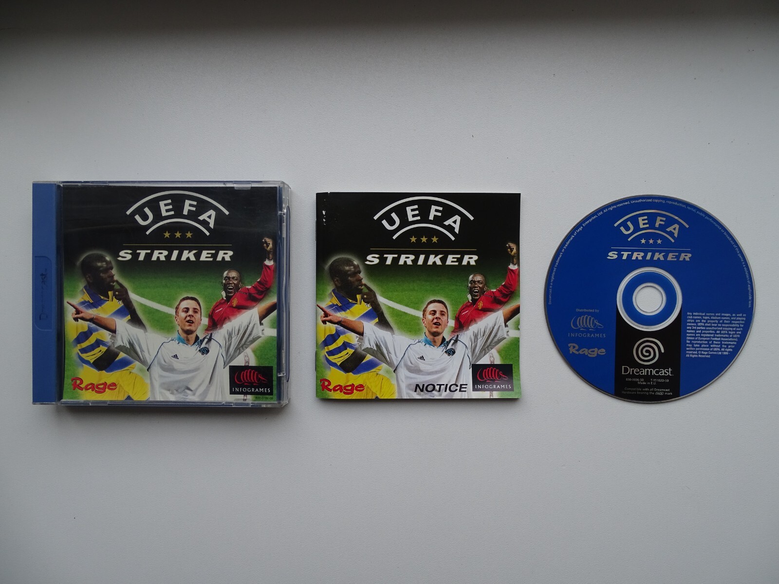 Jeu UEFA STRIKER - SEGA DREAMCAST Version Française PAL complet