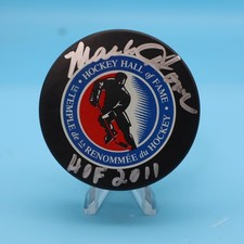 MARK HOWE HOF 2011 PHILADELPHIA FLYERS Signed Hockey Puck Inscribed -more listed