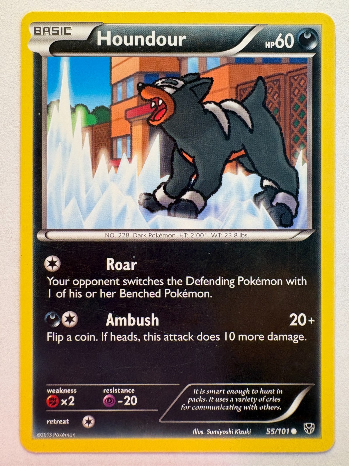 Houndour 55/101 Plasma Blast Pokemon Card