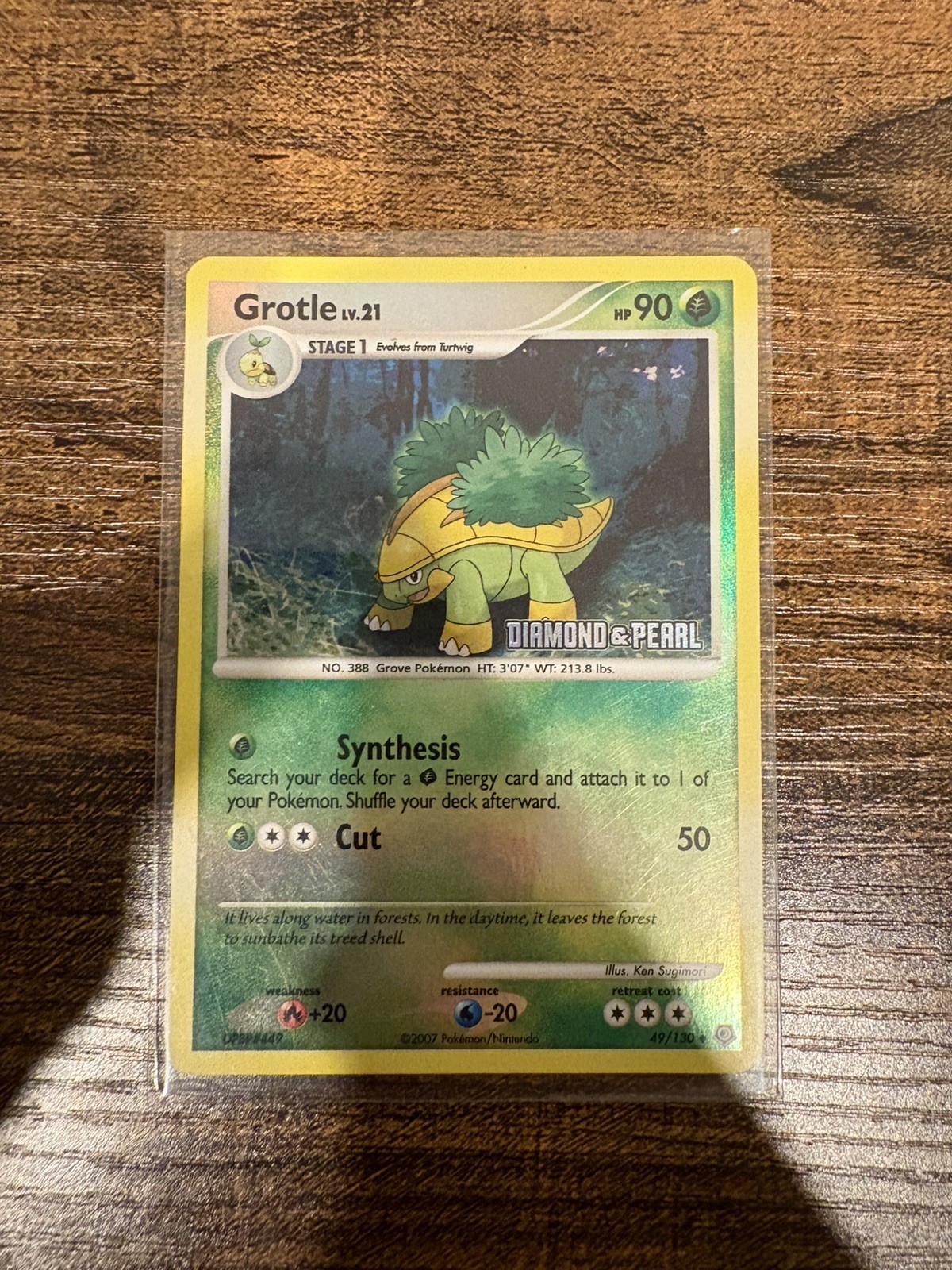 Grotle Reverse Holo 49/130 Uncommon Diamond and Pearl NM