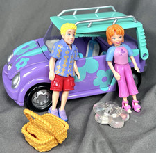 Vintage 2003 Polly Pocket Picnic To Go Car Accessories Mattel Clean