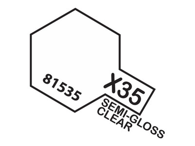 Tamiya - X-35 seidenmatt klar, 10ml