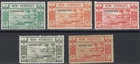 NEW HEBRIDES French Tax Stamps 1939 Yvert 16/20 New ** (ref#20208)