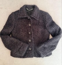 USED GUCCI GRAY MOHAIR JACKET SIZE 40 GOOD