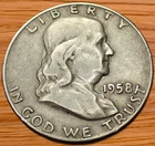 1958-D Franklin Half Dollar (VF)