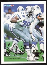 Erik Williams, 1994 Fleer, #125, Dallas Cowboys,