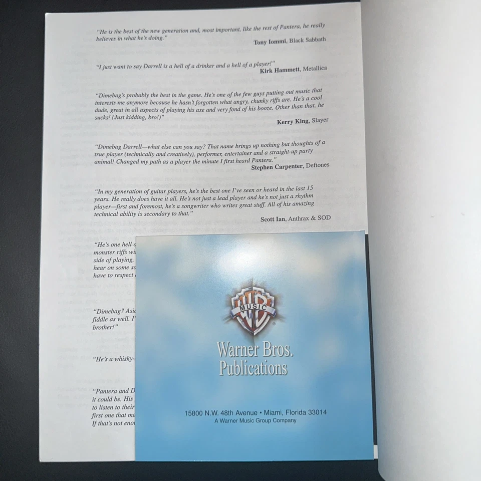 Guitar World Pantera Dimebag Darrell's Riffer Madness: Book & Audio CD - Image 3 of 4