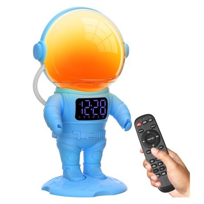 AFEXOA Astronaut Sunrise Alarm Clock for Kids, White Noise Sound Machine with...