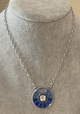 COLLAR PEQUEÑO STUNNER NUEVO CON ETIQUETAS GEMAS BRIGHTON BELLISSIMA CRISTAL AZUL PRECIO DE VENTA SUGERIDO POR EL FABRICANTE: $128