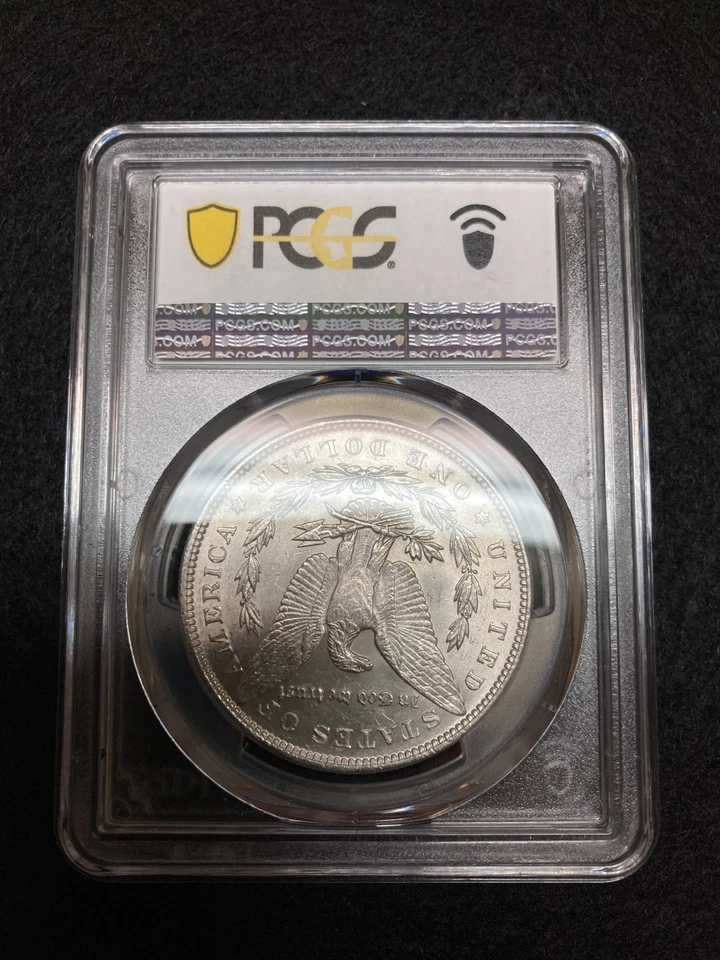 Dólar de plata Morgan 1896-P MS62 certificado PCGS - llamativo con bonito atractivo visual Foto 3 de 4