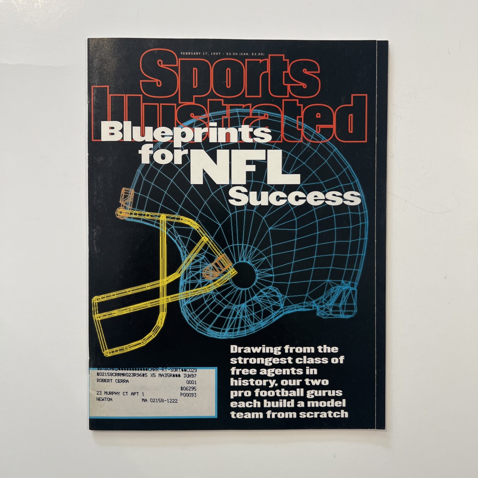 Sports Illustrated Magazine February 17,1997 Blueprints for NFL Success Cover