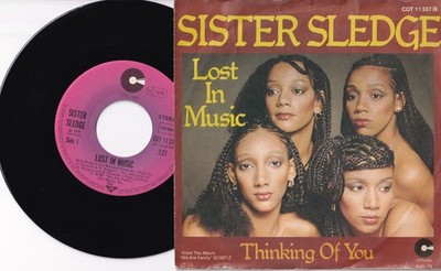 Sister Sledge Lost In Music Schallplatte Vinyl Single 7 '' Cotillion 1979