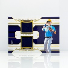 Brayden Taylor 2024 Panini National Treasures - Rays Dual Patch - GSD-BT - 22/99