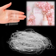 Eaasty 200 Pcs Clear Rubber Bands for Balloon Arch Elastic Tying Bands for Ar...