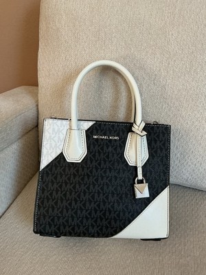 Michael Kors Mercer Medium Colorblock Crossbody Satchel Bag