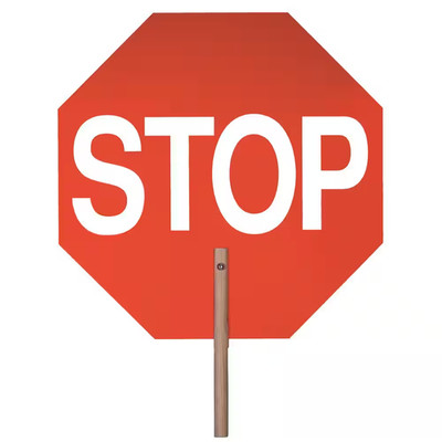 18 In. Handheld Stop/Stop Paddle