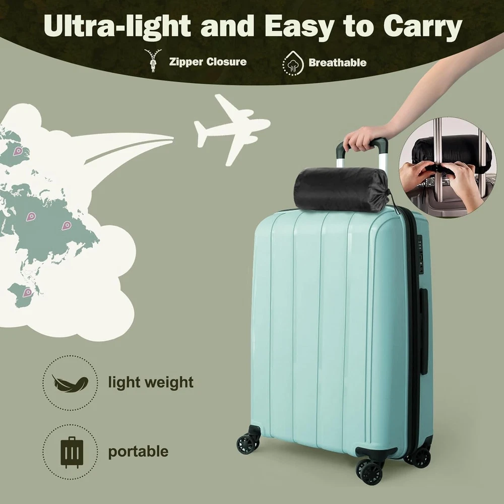 Travel Pillow Memory Foam Support Portable Compressible Camping Pillow Gray M