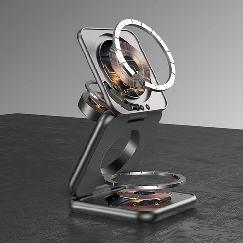 Supporto per Caricabatterie Wireless Telefono Veloce LED⚡SPEDIZIONE SICURA⚡ - Zdjęcie 3 z 8