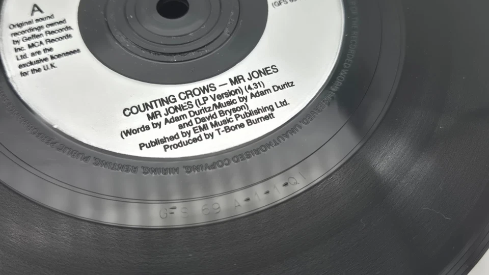 Counting Crows Mr Jones Vinyl Record - Image 3 of 4