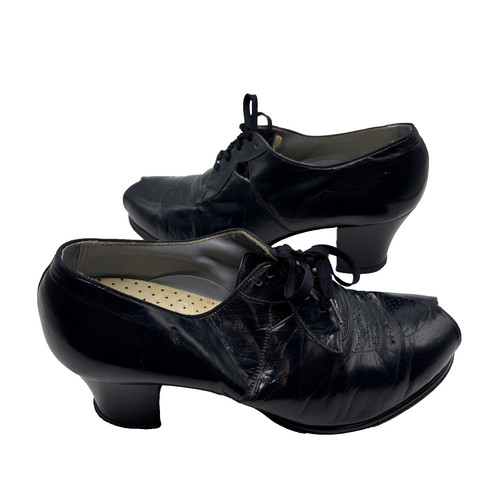 Deer Stags Black Leather Comfort Plain Toe Times Oxford  display picture 1